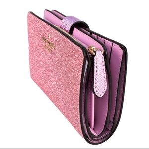 Kate Spade Lola Glitter Boxed Medium Compact Wallet